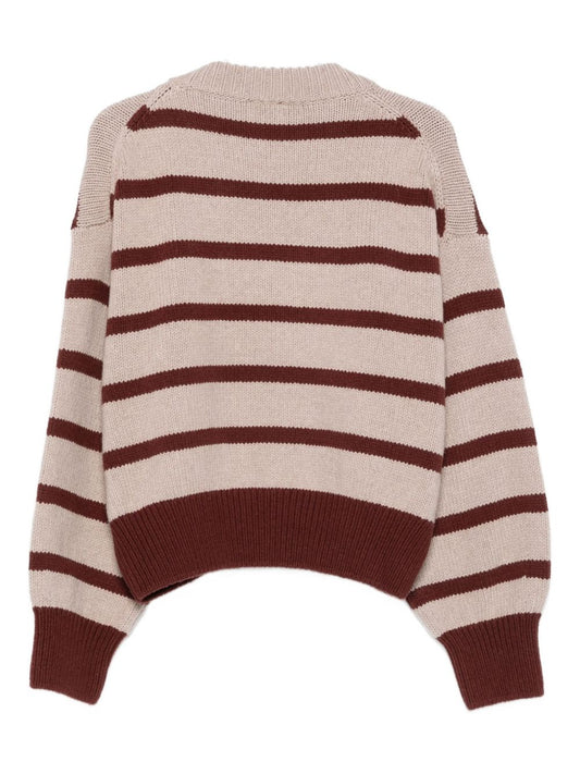 Beige silk and wool jumper — Alysi sweater
