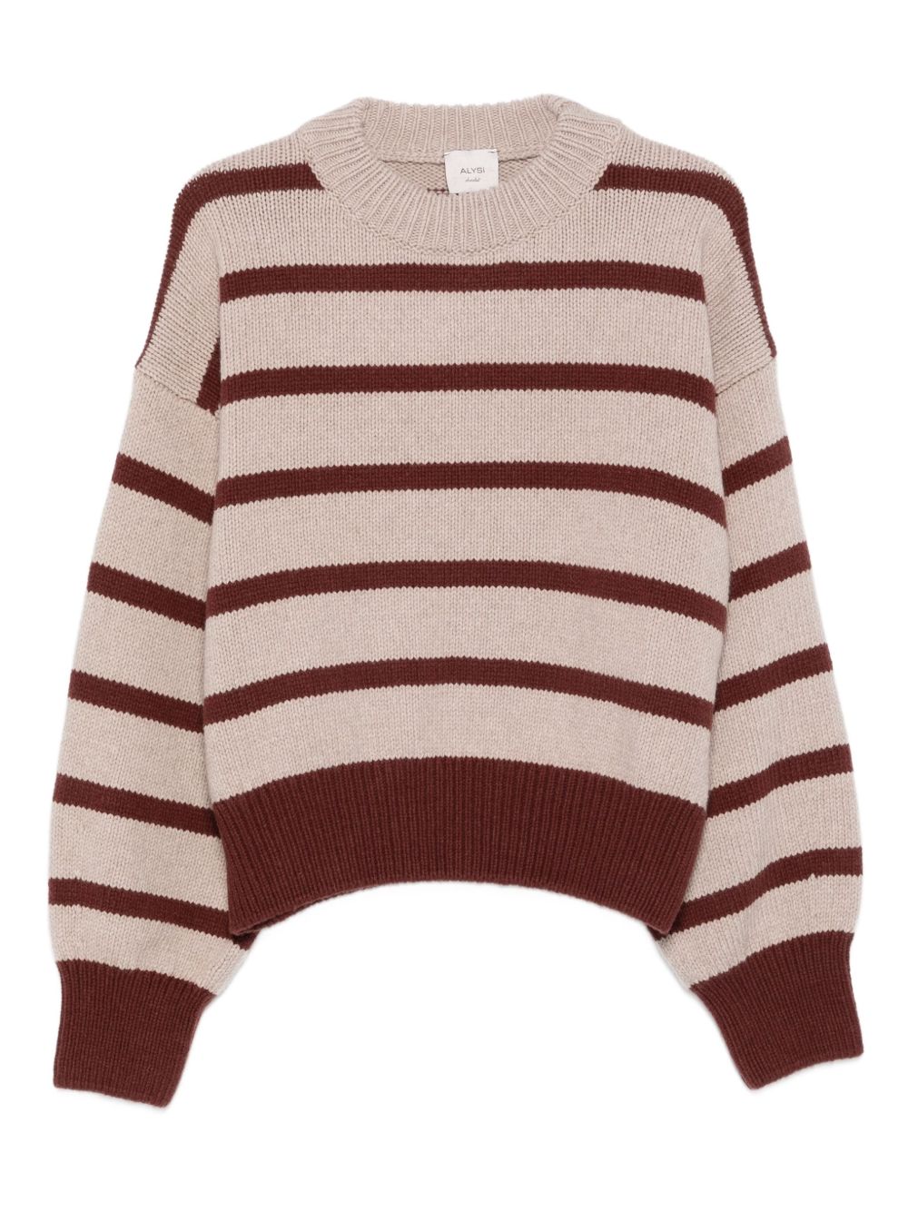 Beige silk and wool jumper — Alysi sweater
