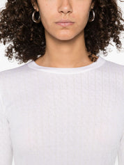 Elisabetta Franchi Sweaters Ivory wool blend