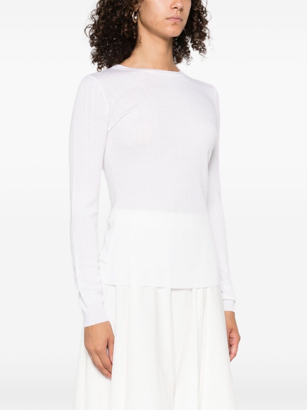 Elisabetta Franchi Sweaters Ivory wool blend