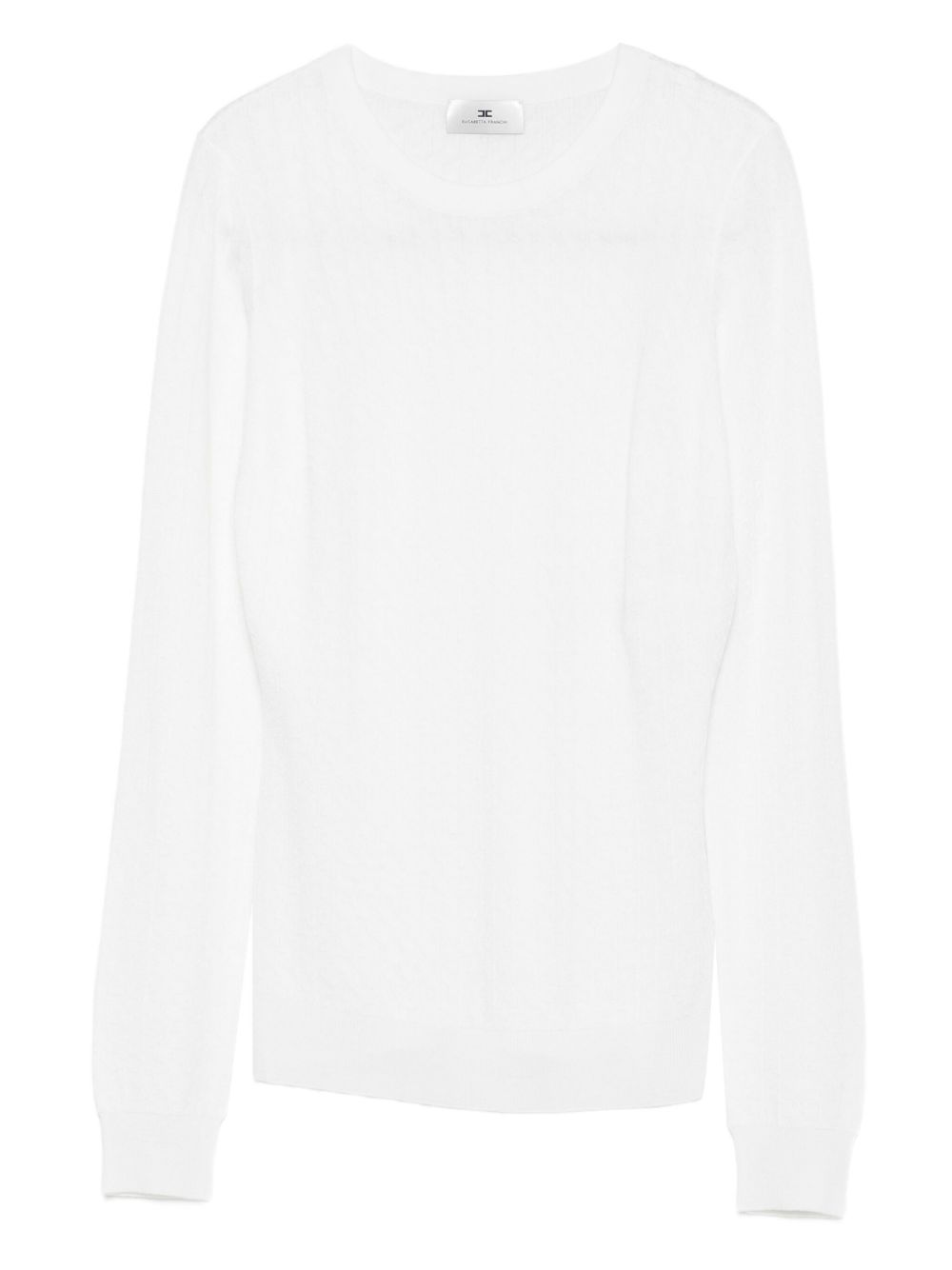 Elisabetta Franchi Sweaters Ivory wool blend