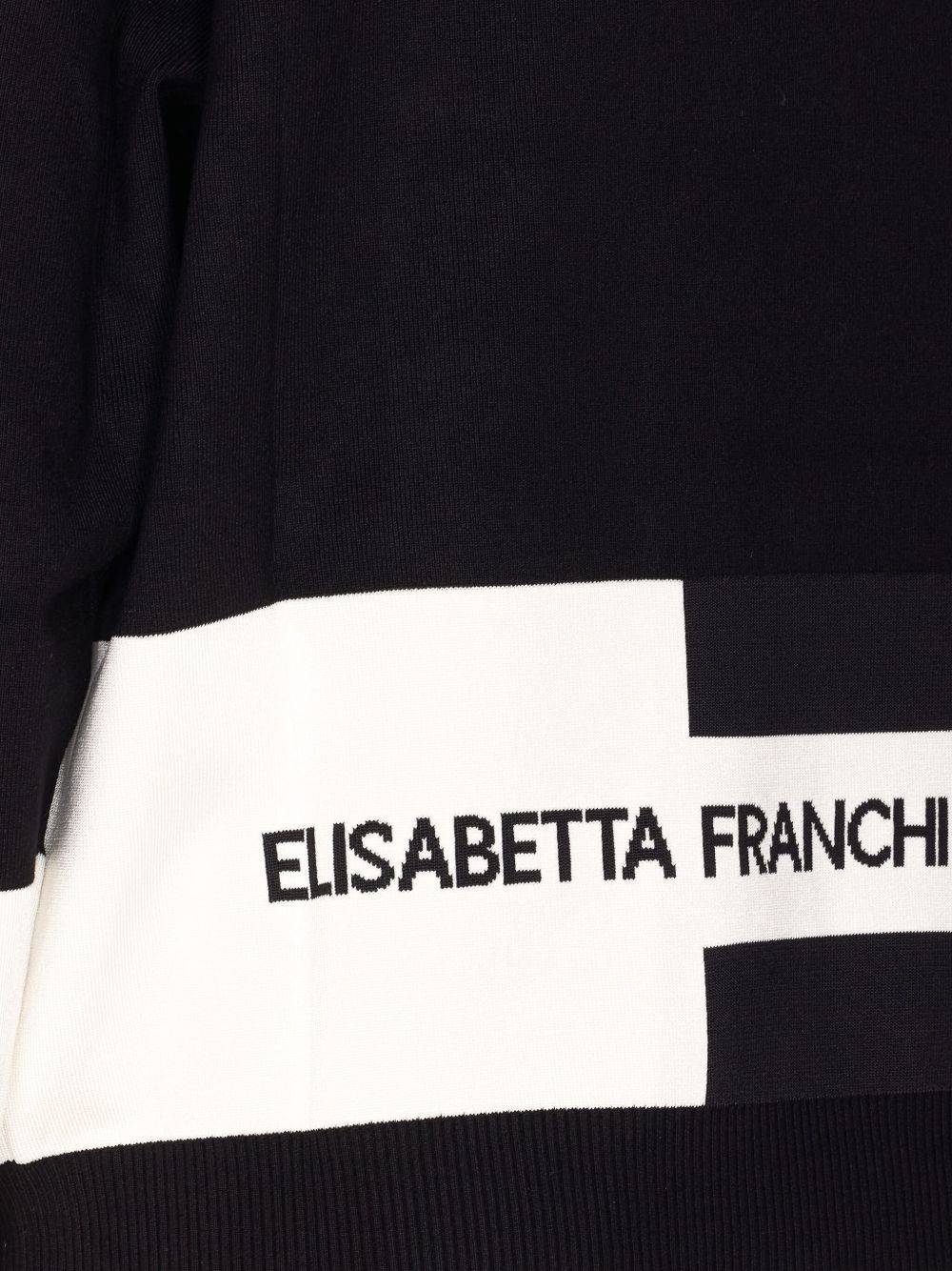 Pulls Elisabetta Franchi à col rond noir