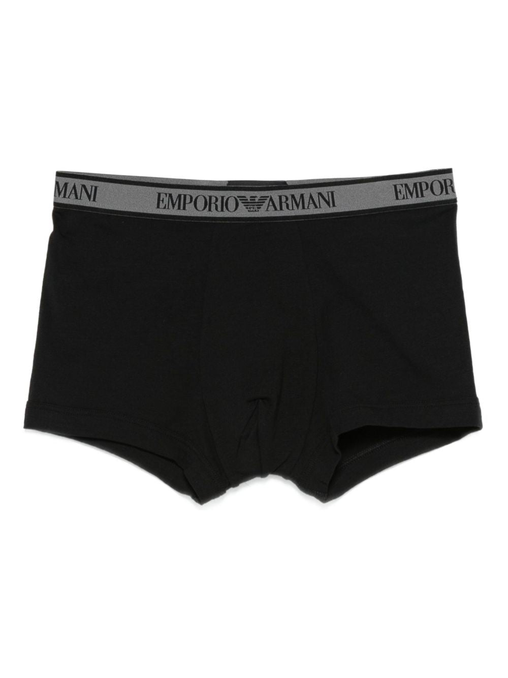 Emporio Armani Black Silk-Nylon Boxers — 3-Pack