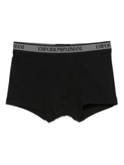 Emporio Armani Black Silk-Nylon Boxers — 3-Pack