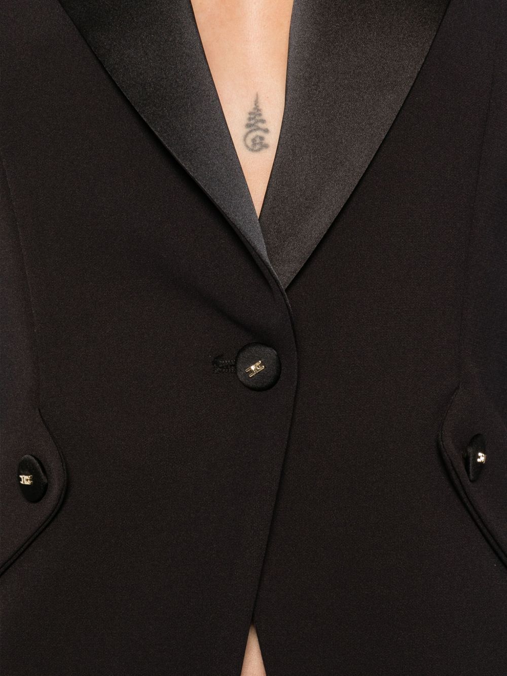 Elisabetta Franchi Jackets Black tailored jacket