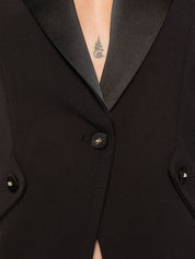 Elisabetta Franchi Jackets Black tailored jacket
