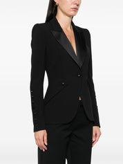 Elisabetta Franchi Jackets Black tailored jacket