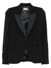 Elisabetta Franchi Jackets Black tailored jacket