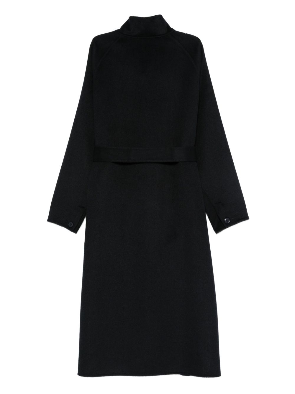 Emporio Armani Blue Wool-Blend Coat