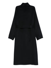 Emporio Armani Blue Wool-Blend Coat