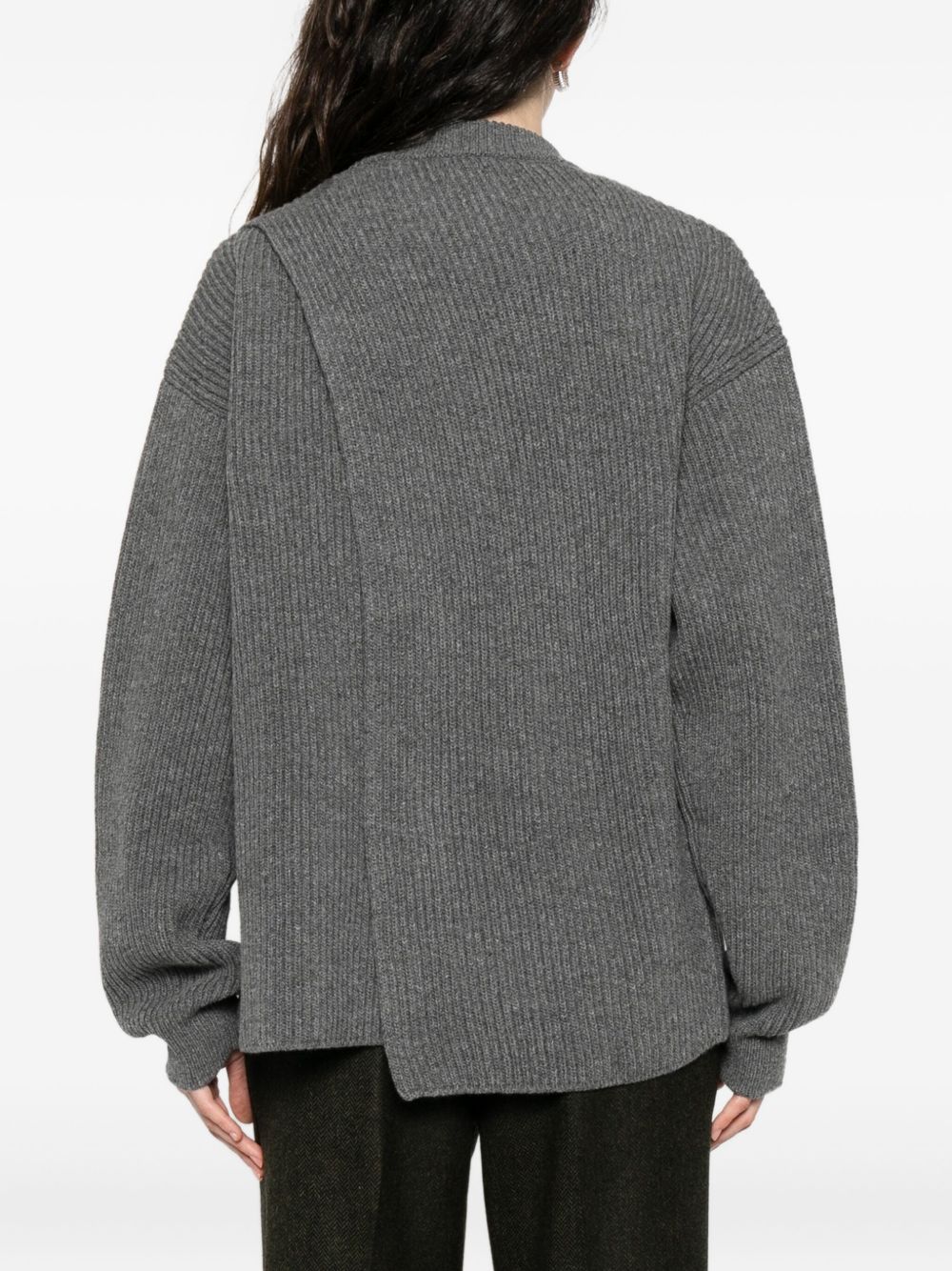 Jil Sander Sweaters Grey wool silk blend