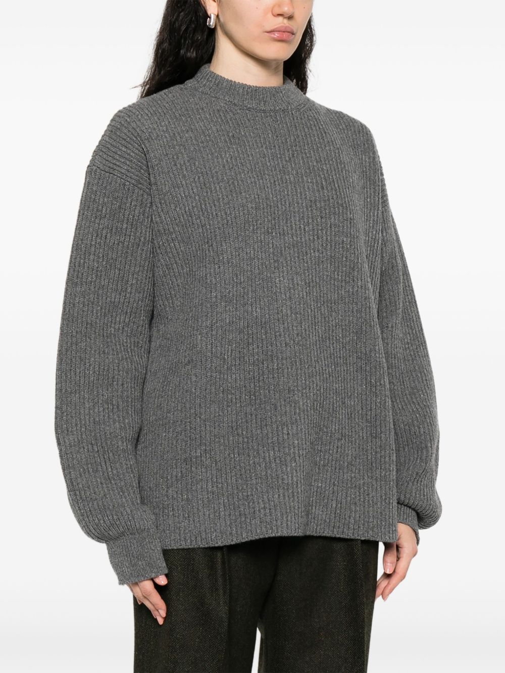 Jil Sander Sweaters Grey wool silk blend