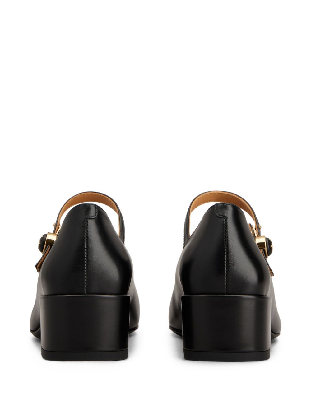 Escarpins Mary Jane en cuir noir à talons Tod'S