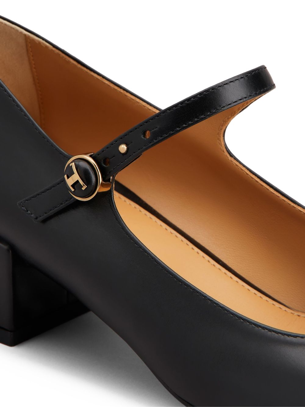Escarpins Mary Jane en cuir noir à talons Tod'S