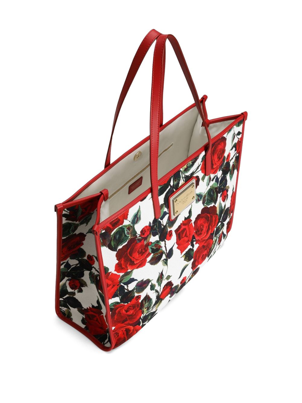 Sacs Dolce &amp; Gabbana. Grand sac fourre-tout en toile rouge