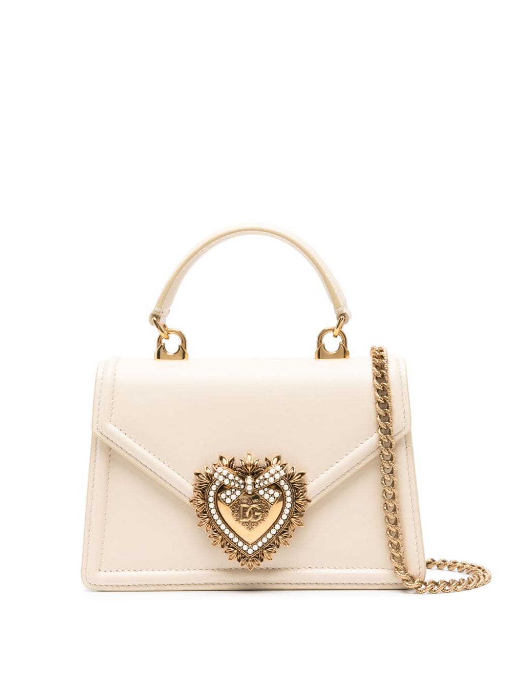 Dolce & Gabbana Bags.. Beige leather handbag