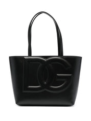 Sacs Dolce &amp; Gabbana. Sac cabas en cuir de veau noir