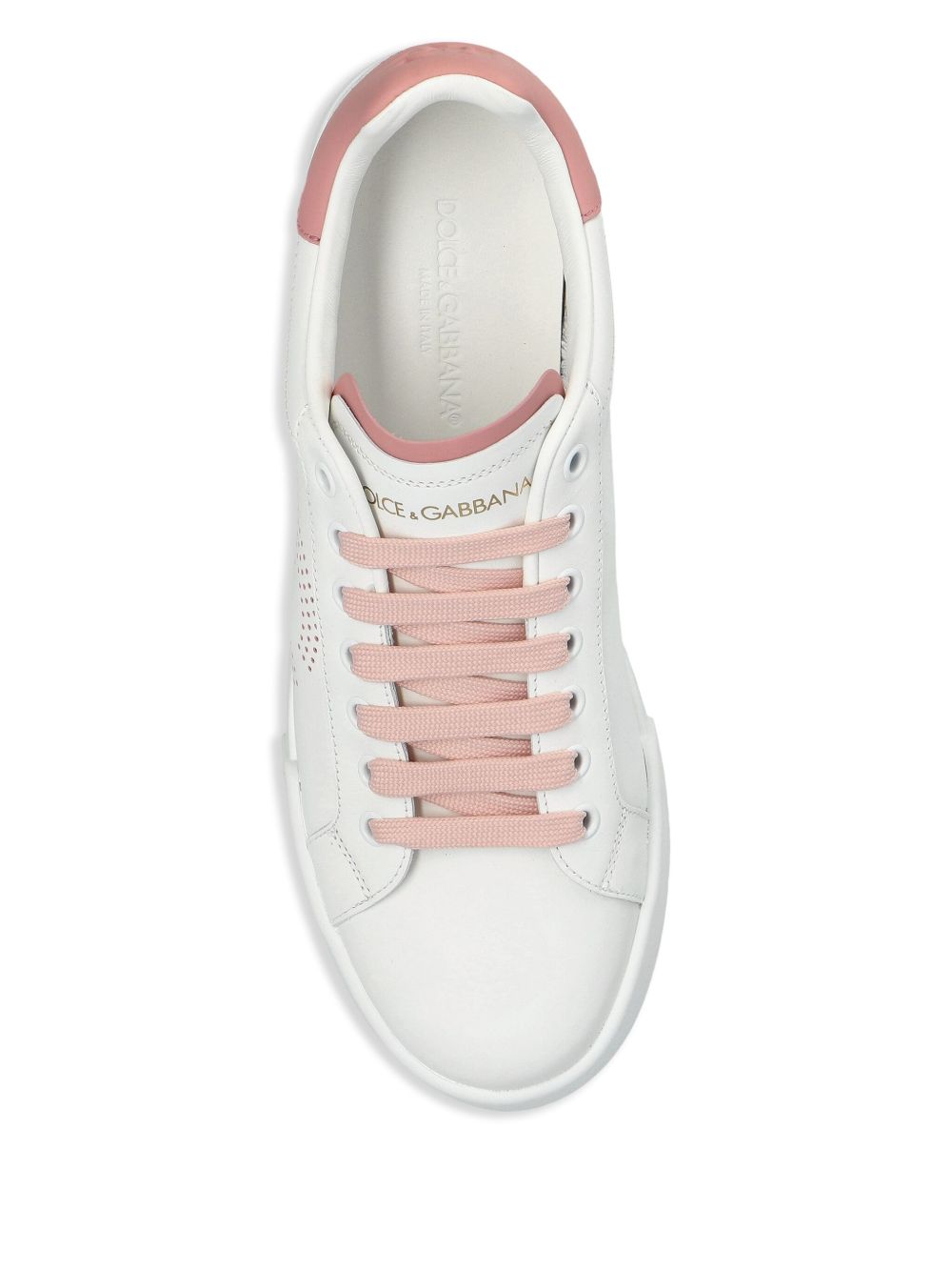 Dolce & Gabbana Pink Sneakers — Portofino Leather Comfort