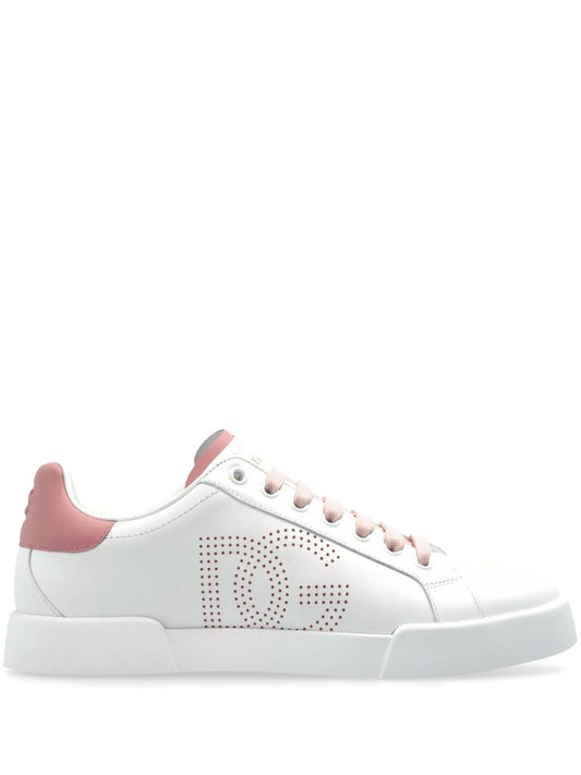 Dolce & Gabbana Pink Sneakers — Portofino Leather Comfort