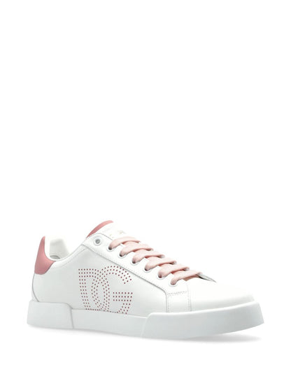 Dolce & Gabbana Pink Sneakers — Portofino Leather Comfort