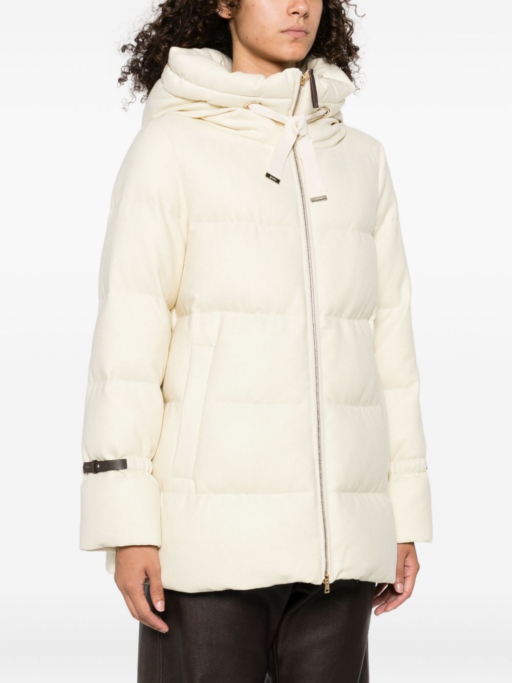 Herno White Quilted Coat — Lightweight Luxury Puffer