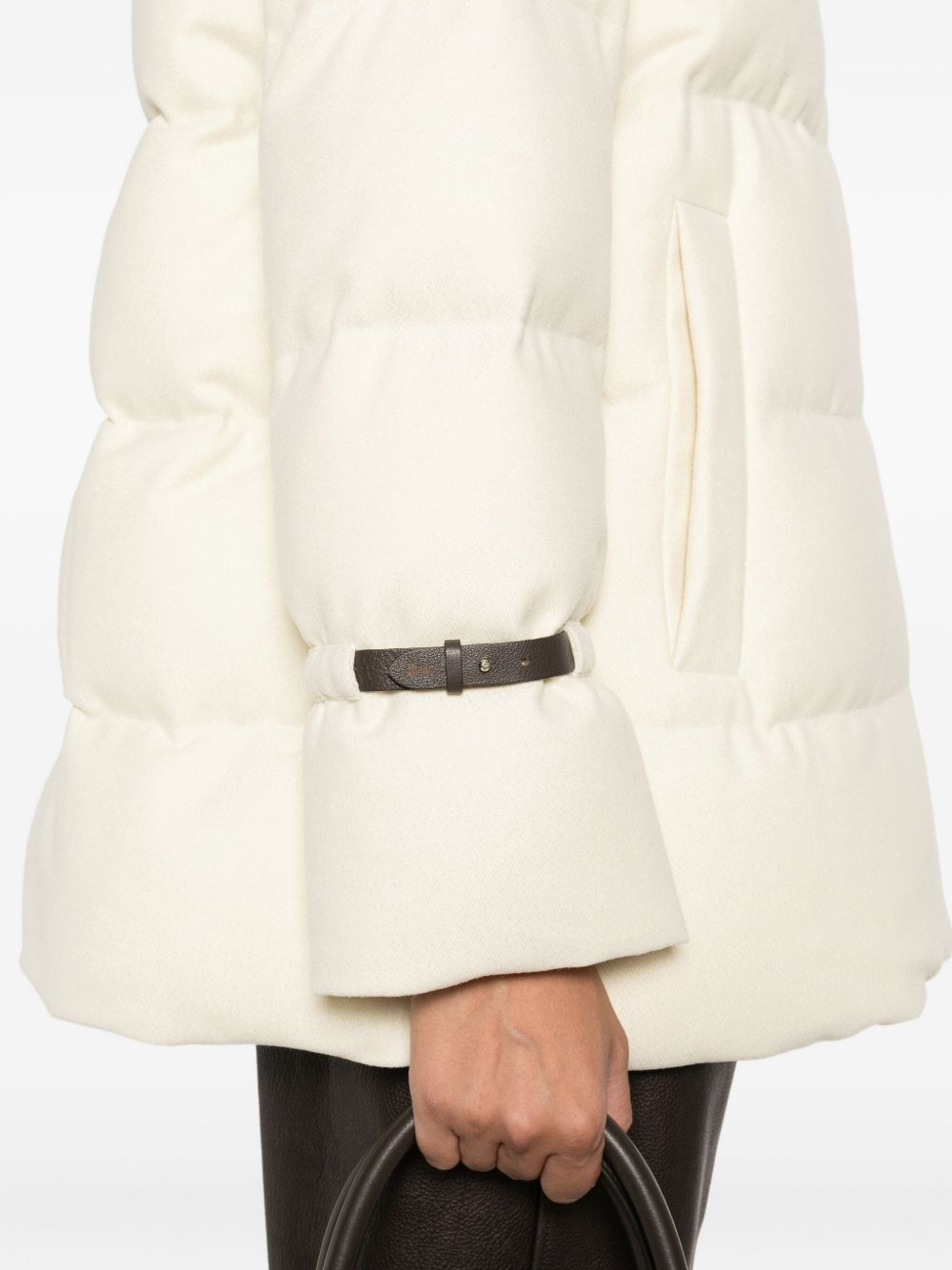 Herno White Quilted Coat — Lightweight Luxury Puffer