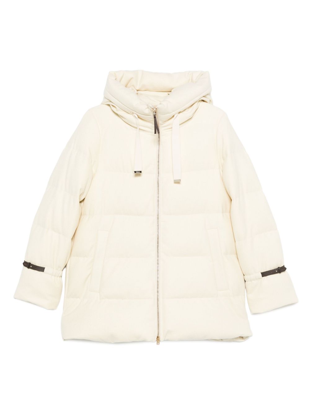 Herno White Quilted Coat — Lightweight Luxury Puffer