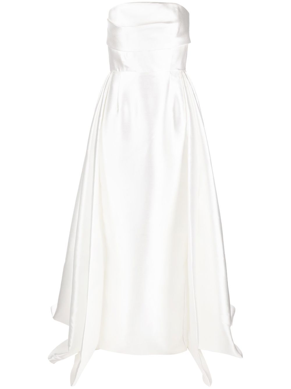 Solace London Dresses White strapless long dress