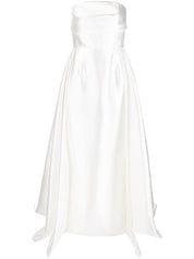 Solace London Dresses White strapless long dress