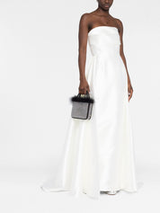 Solace London Dresses White strapless long dress