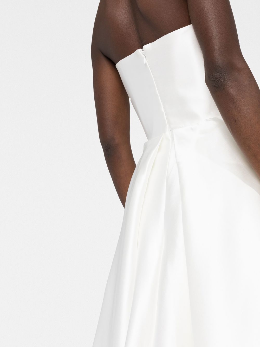 Solace London Dresses White strapless long dress