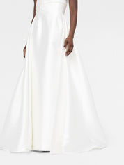 Solace London Dresses White strapless long dress