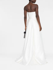 Solace London Dresses White strapless long dress