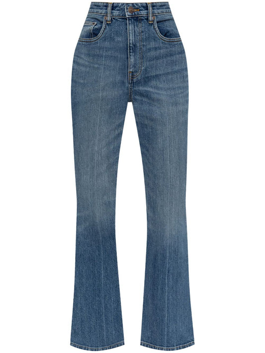 Tory Burch Blue Cropped Denim Jeans