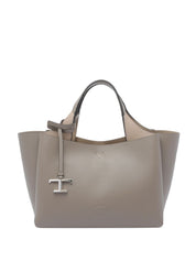 Bolsos Tod's.. Mini bolso shopping de piel gris