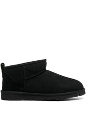 Bottes Ugg Australia noires en cuir de veau et peau de mouton