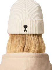 Bonnet en laine beige Ami Paris Hats