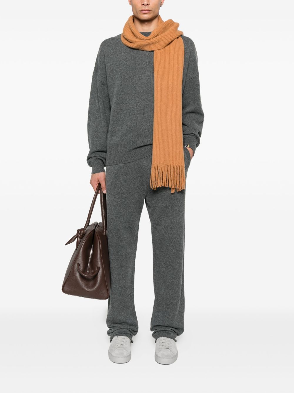 EXTREME CASHMERE Sweaters Grey cashmere crewneck