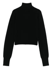 Black Cashmere Zip Cardigan — Extreme Cashmere