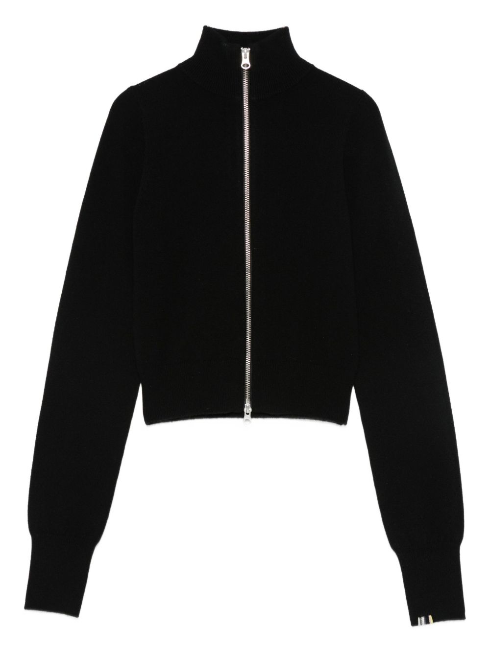 Black Cashmere Zip Cardigan — Extreme Cashmere