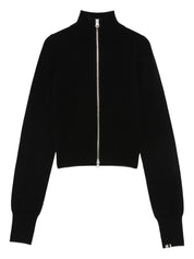Black Cashmere Zip Cardigan — Extreme Cashmere