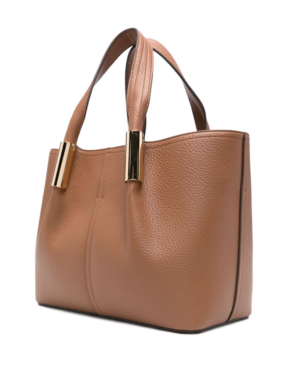Leather Brown Shopper — Elisabetta Franchi
