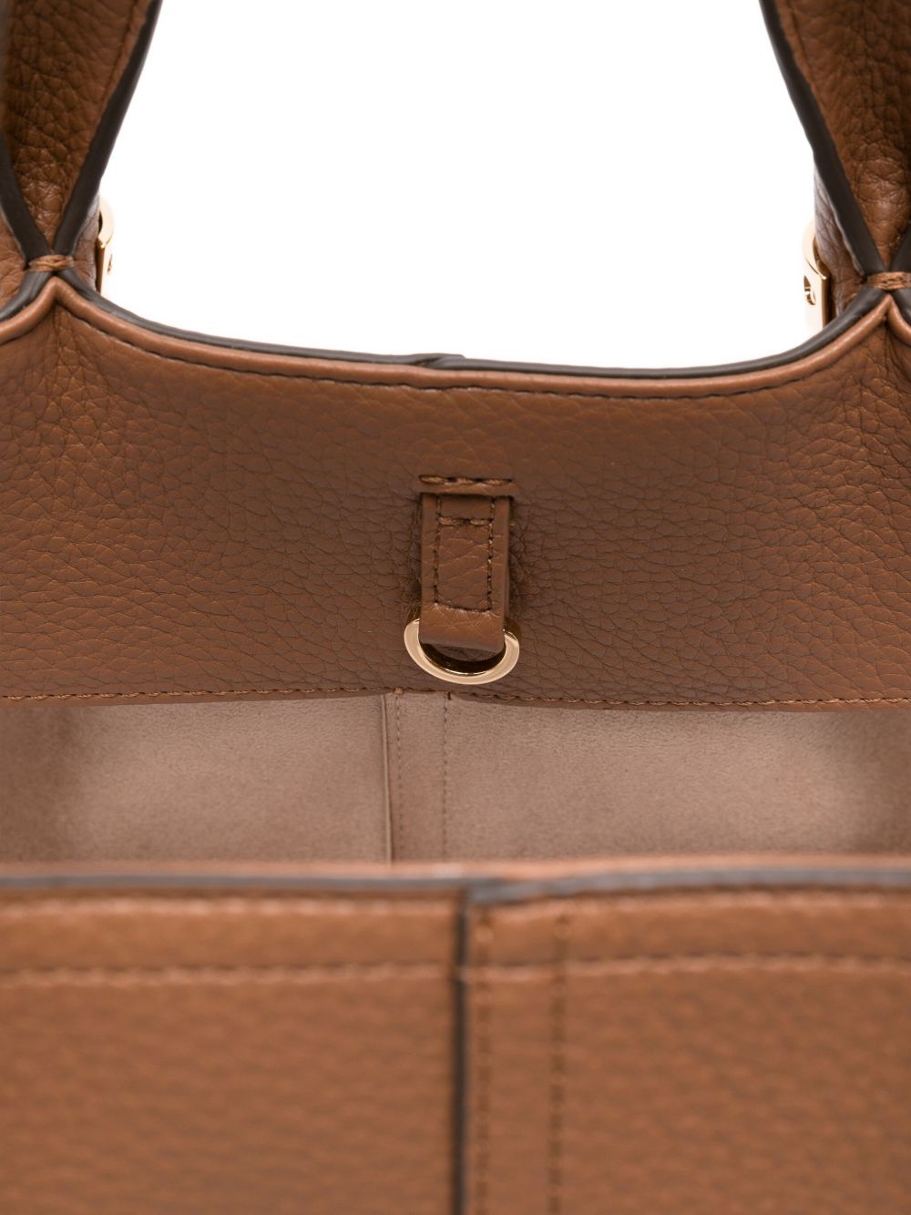 Leather Brown Shopper — Elisabetta Franchi