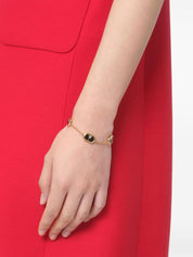 Valentino Garavani - Bracelet ovale avec détails en cristal