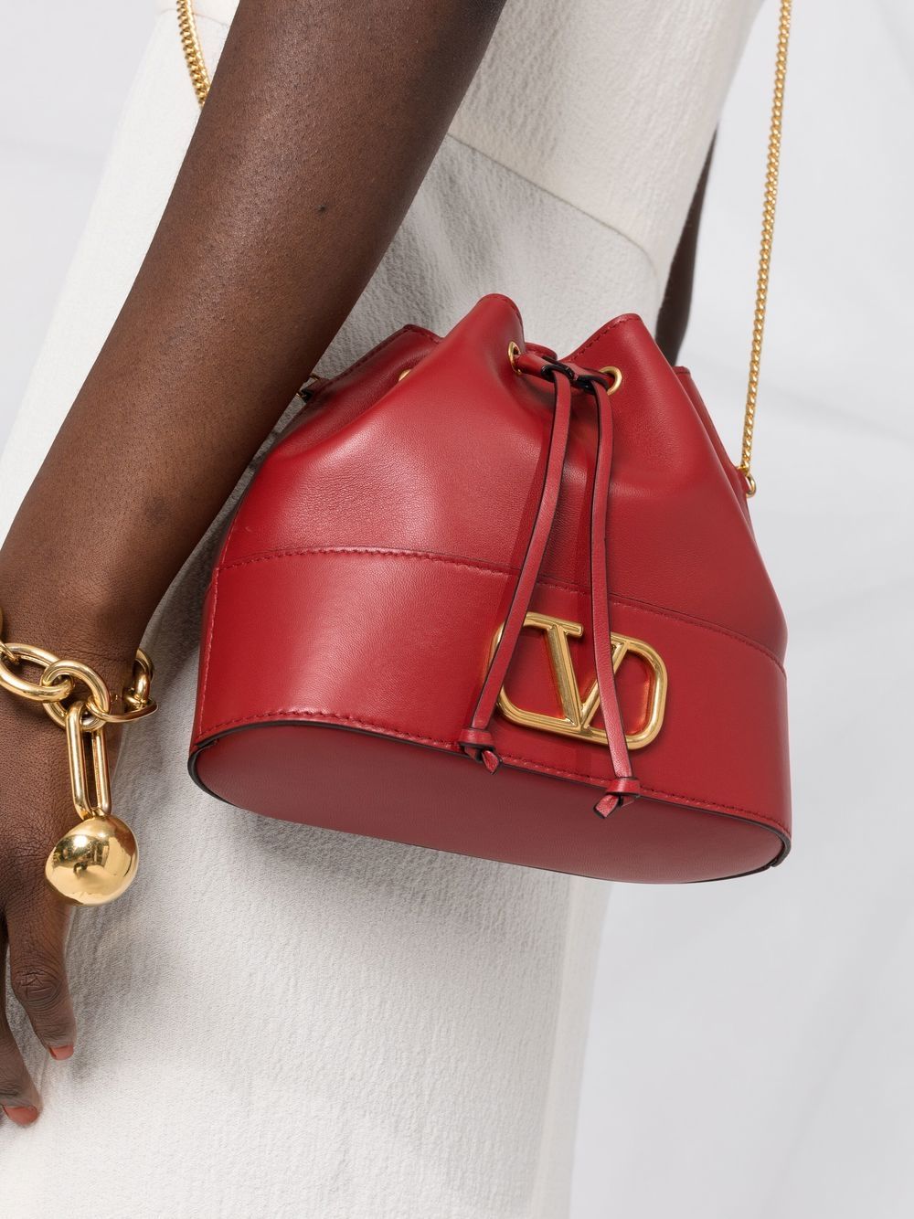 Valentino Garavani Bags.. Red leather mini bag