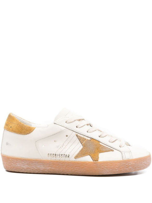 Golden Goose Sneakers Ochre leather — Super-Star Elegance