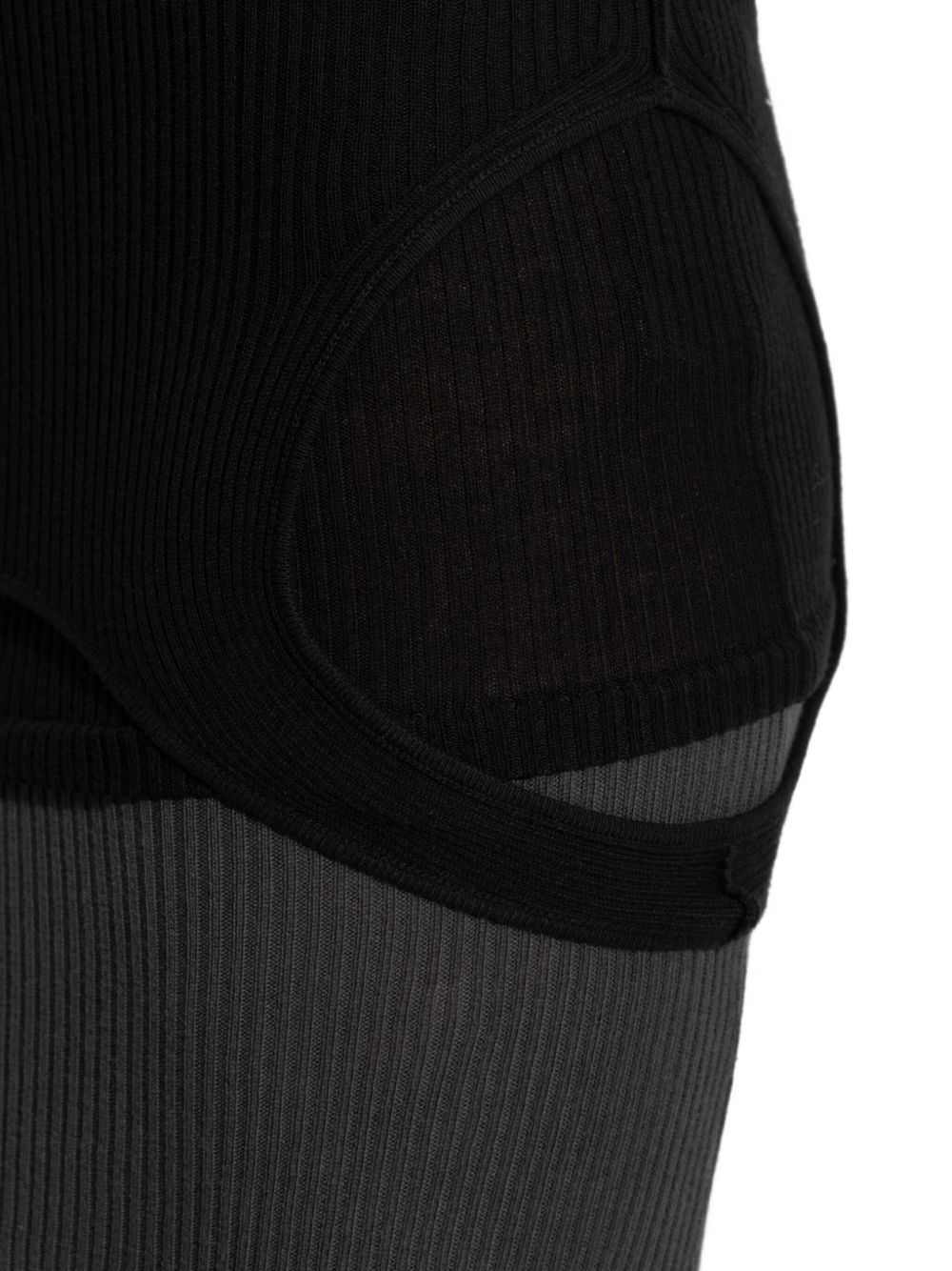 Robes Balenciaga Maxi noires avec détails découpés