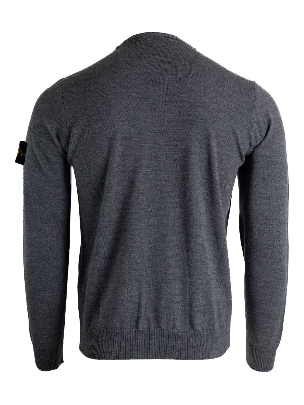 Stone Island Sweaters Grey — Dark‑Grey Crew Neck Sweater