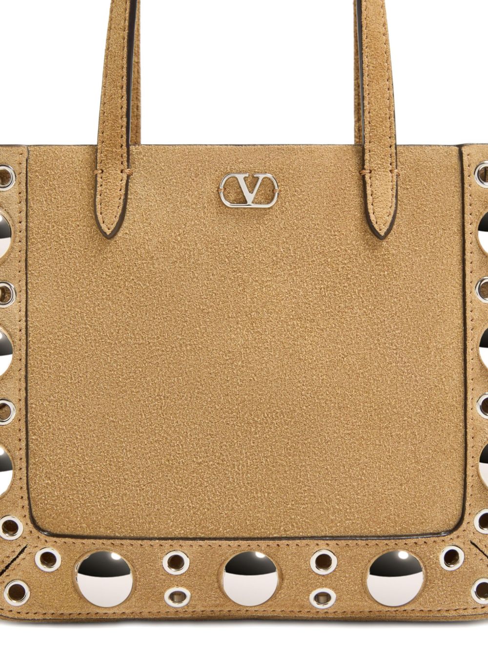 Valentino Garavani Bags.. Beige suede leather tote