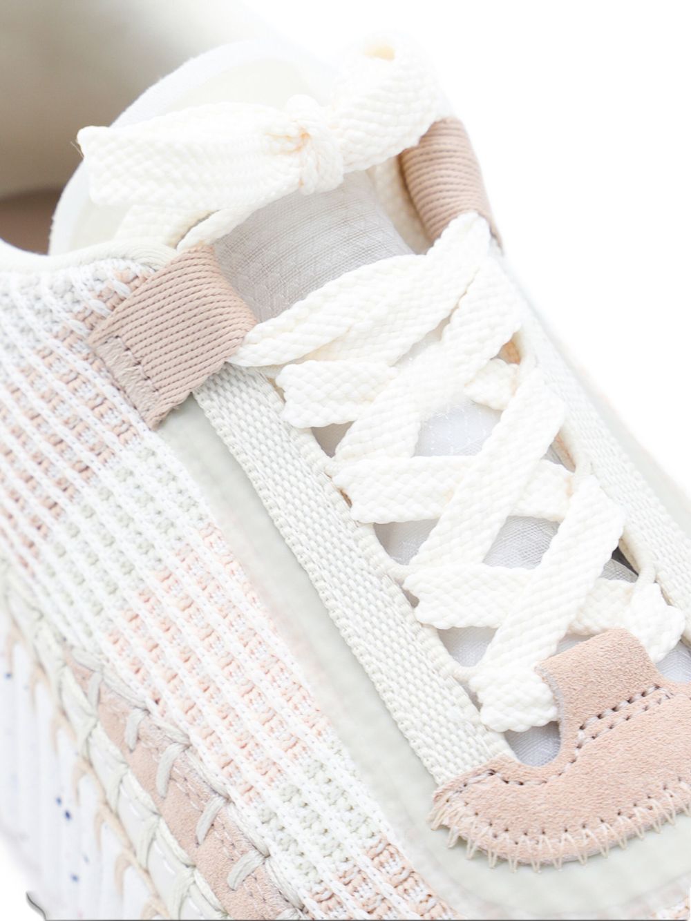 Chloé Sneakers Beige — Woven Blush‑Pink Luxe